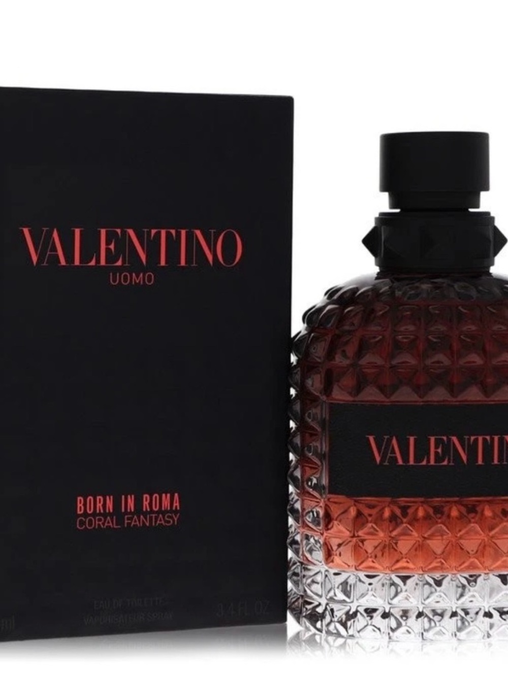 Valentino Uomo Born in Roma Coral Fantasy Eau de Toilette - Coral, Black